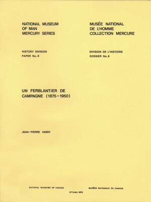 cover image of Un ferblantier de campagne (1875-1950)